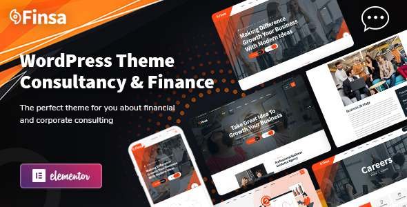 Finsa - Consulting amp Agency WordPress Theme TFx