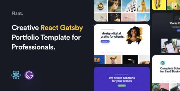 Flant - Creative React Gatsby Portfolio Template TFx