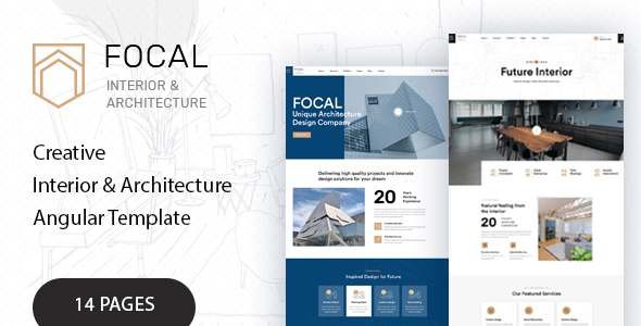 Focal - Architecture Agency Angular Template TFx