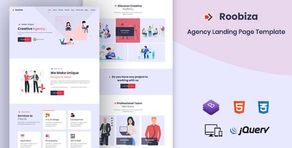 Roobiza - Agency Landing Page Template TFx