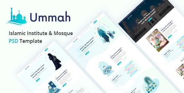 Ummah  Islamic Institute amp Mosque PSD Template TFx