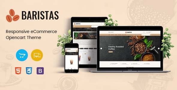 Baristas - Coffee Responsive OpenCart Theme TFx
