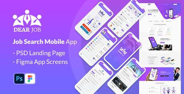 Dearjob - Figma Mobile Application TFx