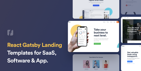 Finity - React Gatsby Landing Page Template for SaaS amp Startup TFx