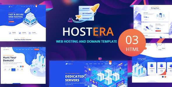 Hostera - Web Hosting and Domain HTML Template TFx