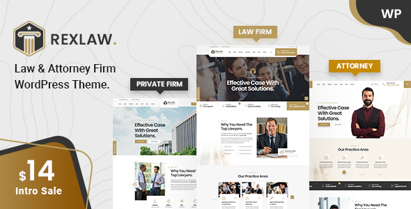 Rexlaw - Law amp Attorney WordPress Theme TFx