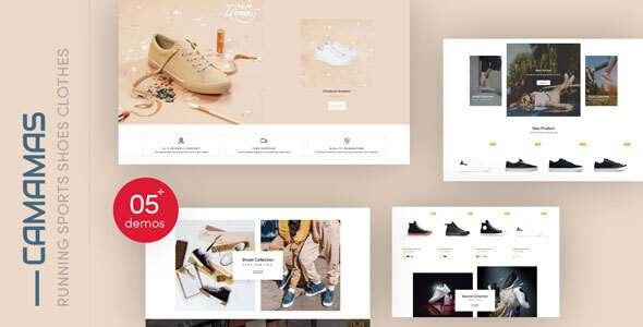 Camamas - Running Sports Shoes Clothes Shopify Theme TFx