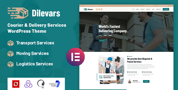 Dilevars - Courier and Delivery Services WordPress Theme TFx