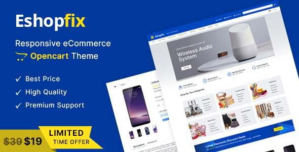 Eshopfix - Mega Multipurpose OpenCart 3 Theme TFx