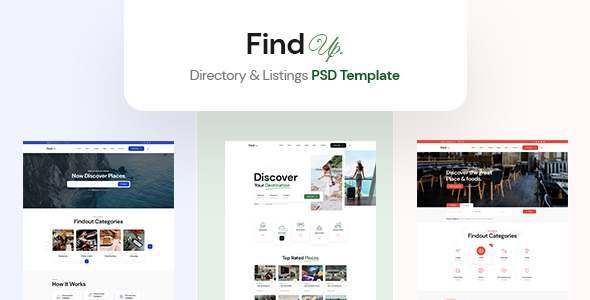 Findup - Directory amp Listing PSD Template TFx