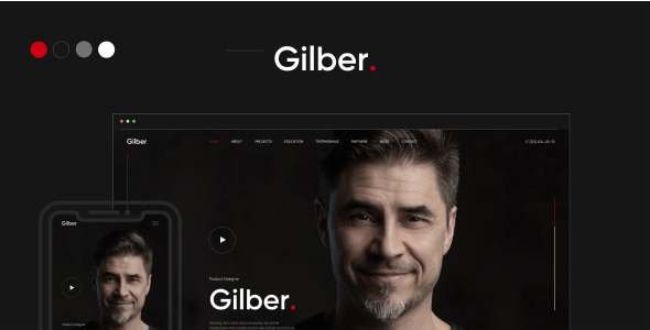 Gilber - Personal CVResume HTML Template TFx