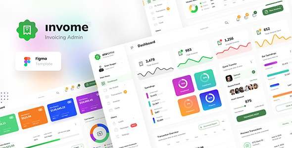 Invome - Invoicing Admin Dashboard Template Figma TFx