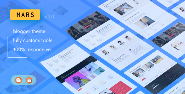 Mars - Multipurpose Portfolio Blogger Theme TFx
