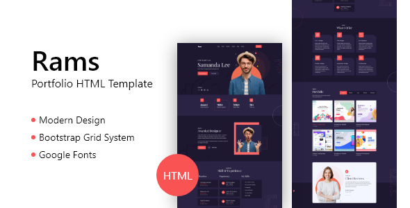 Rams - Portfolio HTML Template TFx SiteTemplates