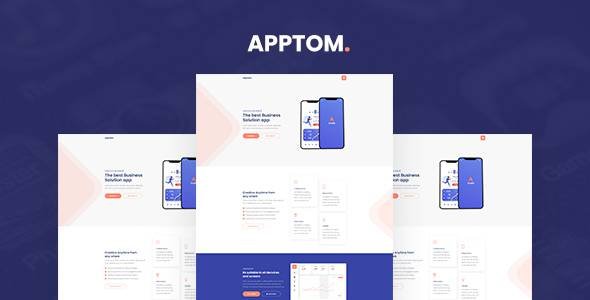 Apptom - App amp Software Showcase Elementor Template Kit TFx