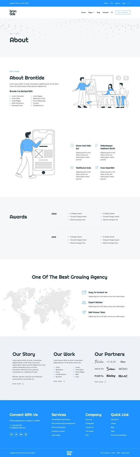 Brontide  IT Solutions amp Technology Startup Elementor Template Kit TFx