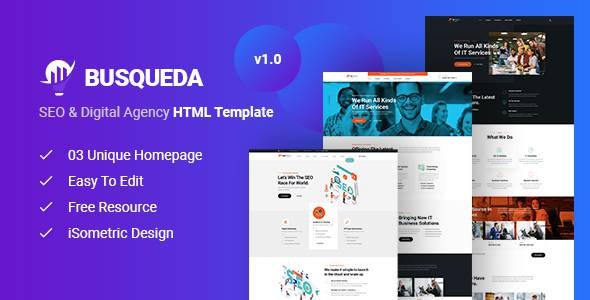 Busqueda - SEO amp Digital Agency HTML Template TFx