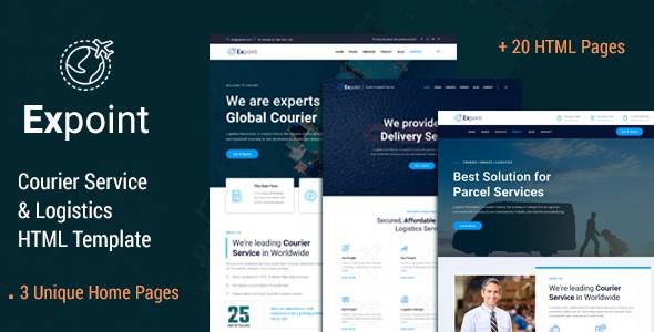 Expoint - Courier Service amp Logistics HTML Template TFx
