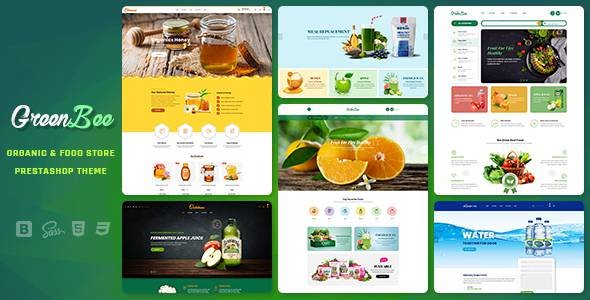 GreenBee - Vegetable and Fruit Shop Prestashop 17 Theme TFx