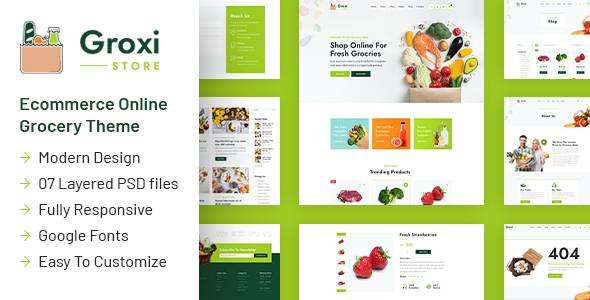 Groxi - Grocery Store Template TFx