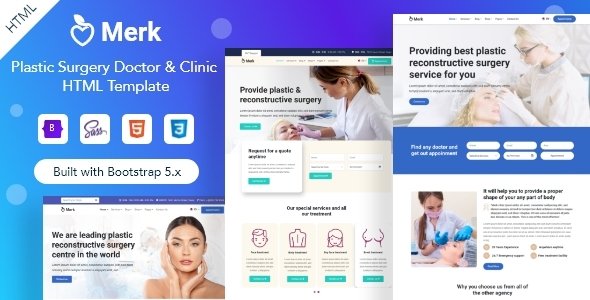 Merk - Cosmetic amp Plastic Surgery HTML Template TFx