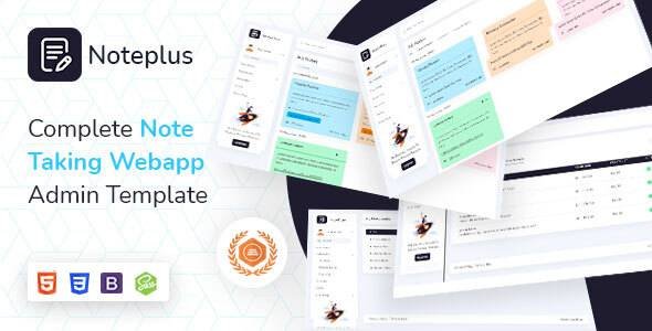 Noteplus  Note Taking Admin Template TFx