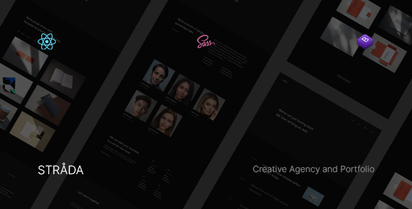 Strada  React CreativePortfolio Template TFx