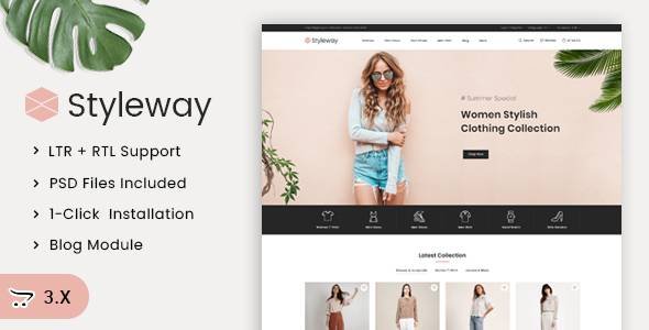 Styleway - Online Fashion OpenCart 3x Responsive Theme TFx