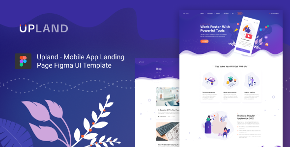 Upland - Mobile App HTML Template TFx LandingPages