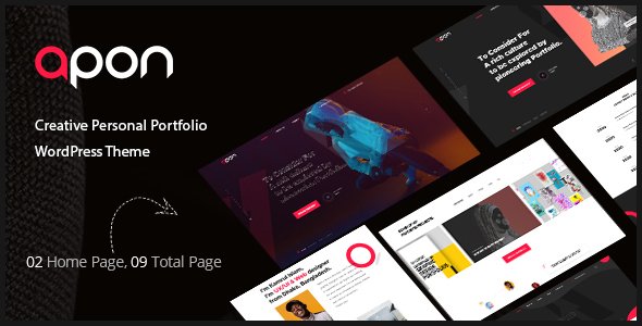 Apon - Creative Portfolio WordPress Theme TFx