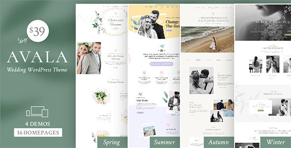 Avala - Wedding WordPress Theme TFx WordPress