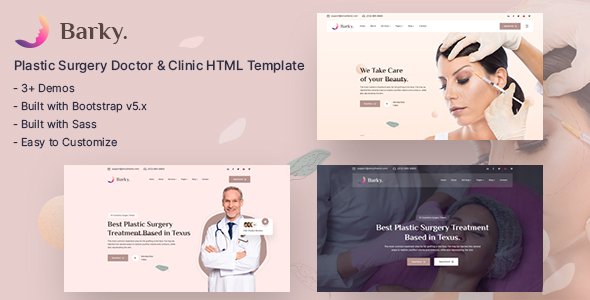 Barky - Cosmetic amp Plastic Surgery HTML Template TFx