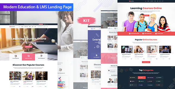 Bookflare  Modern Education amp Online Learning Elementor Template Kit TFx