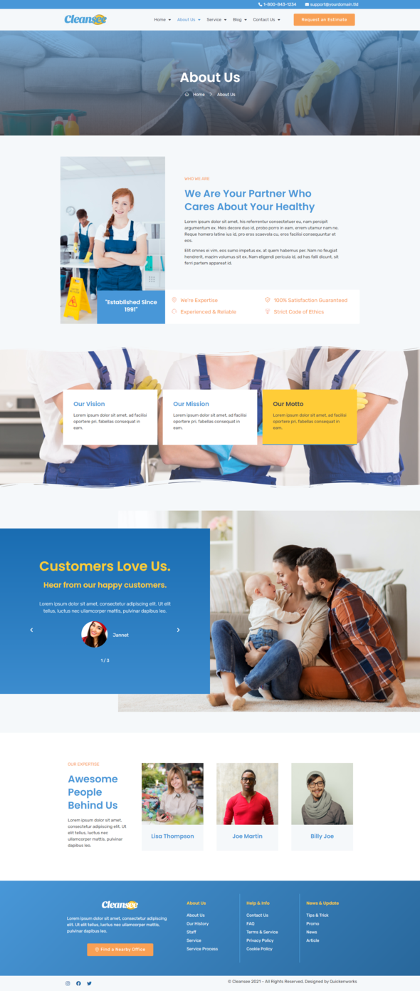 Cleansee - Cleaning Service Elementor Template Kit TFx