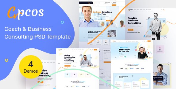 Coach amp Business Consulting PSD Template TFx