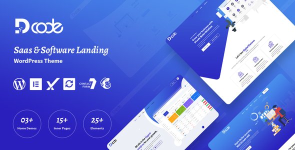 DCode - SaaS Landing Page WordPress Theme TFx