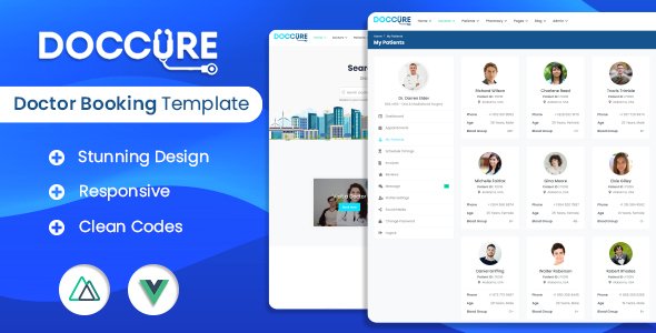 Doccure - Vuejs Nuxtjs Bootstrap Template TFx