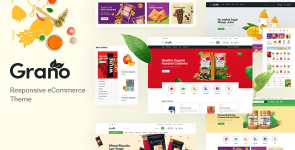 Grano - Organic amp Food Opencart Theme Included Color Swatches TFx