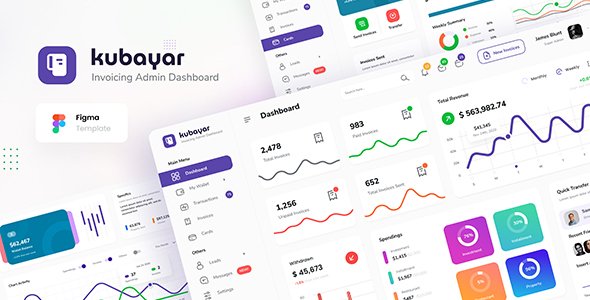 Kubayar - Invoicing Admin Dashboard UI Template Figma TFx