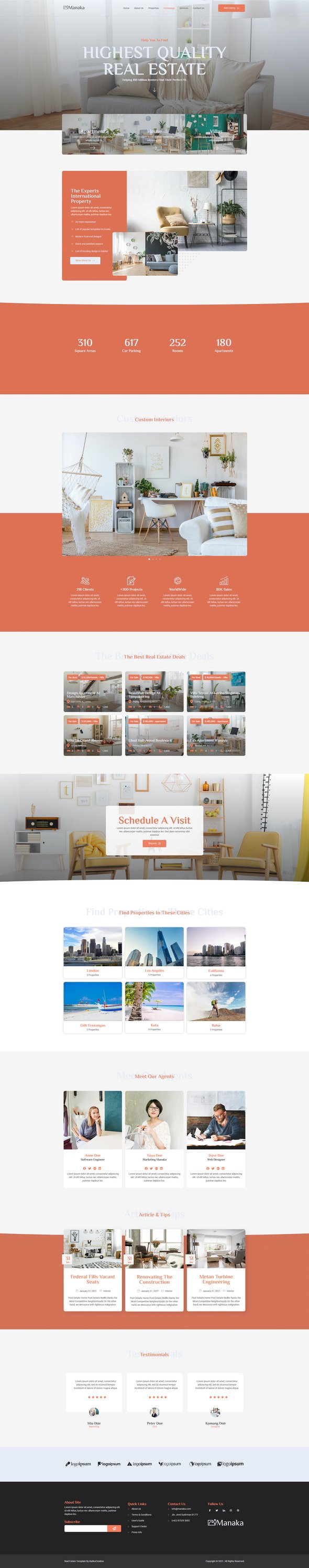 Manaka - Architecture amp Interior Elementor Template Kit TFx