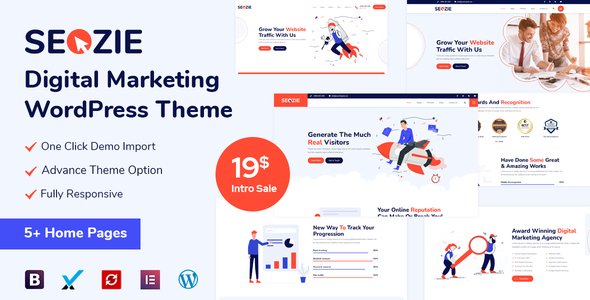 Seozie - SEO amp Digital Marketing WordPress Theme TFx