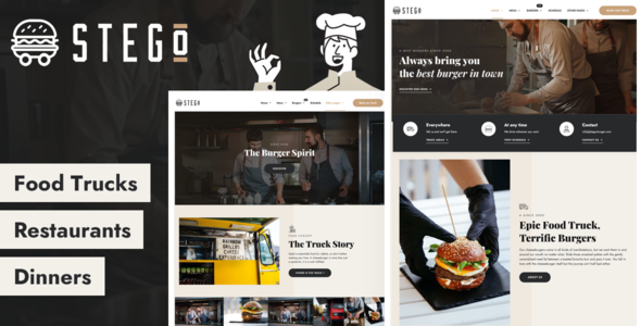 Stego - Food Truck amp Restaurant Theme TFx
