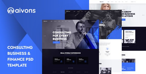 Aivons - Business Consulting PSD Template TFx
