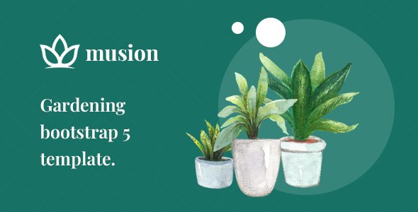 Musion  Gardening and Landscaping HTML Template TFx