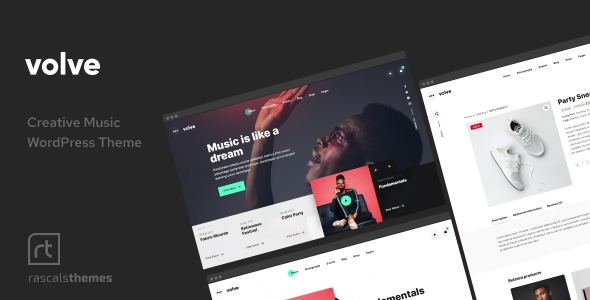 Volve - Creative Music Theme TFx WordPress
