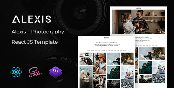 Alexis  Photography React JS Template TFx