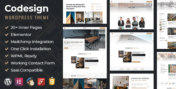 CoDesign - Architect amp Interior WordPress Theme TFx