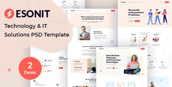 ESONIT- Technology amp IT Solutions PSD Template TFx