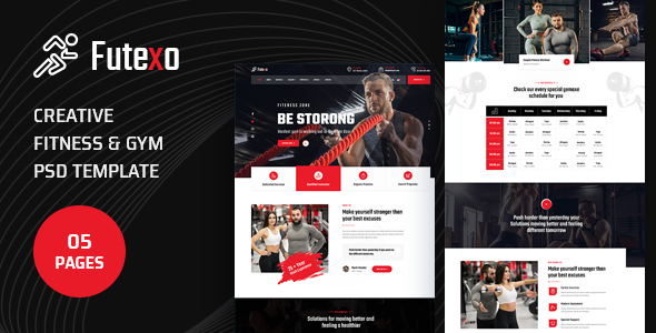 Futexo - Gym PSD Template TFx