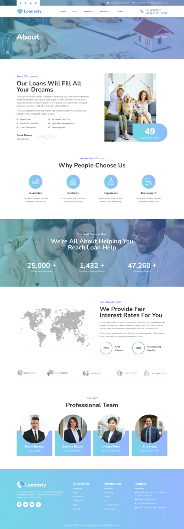 Loanesty  Loan Company amp Banking Elementor Template Kit TFx